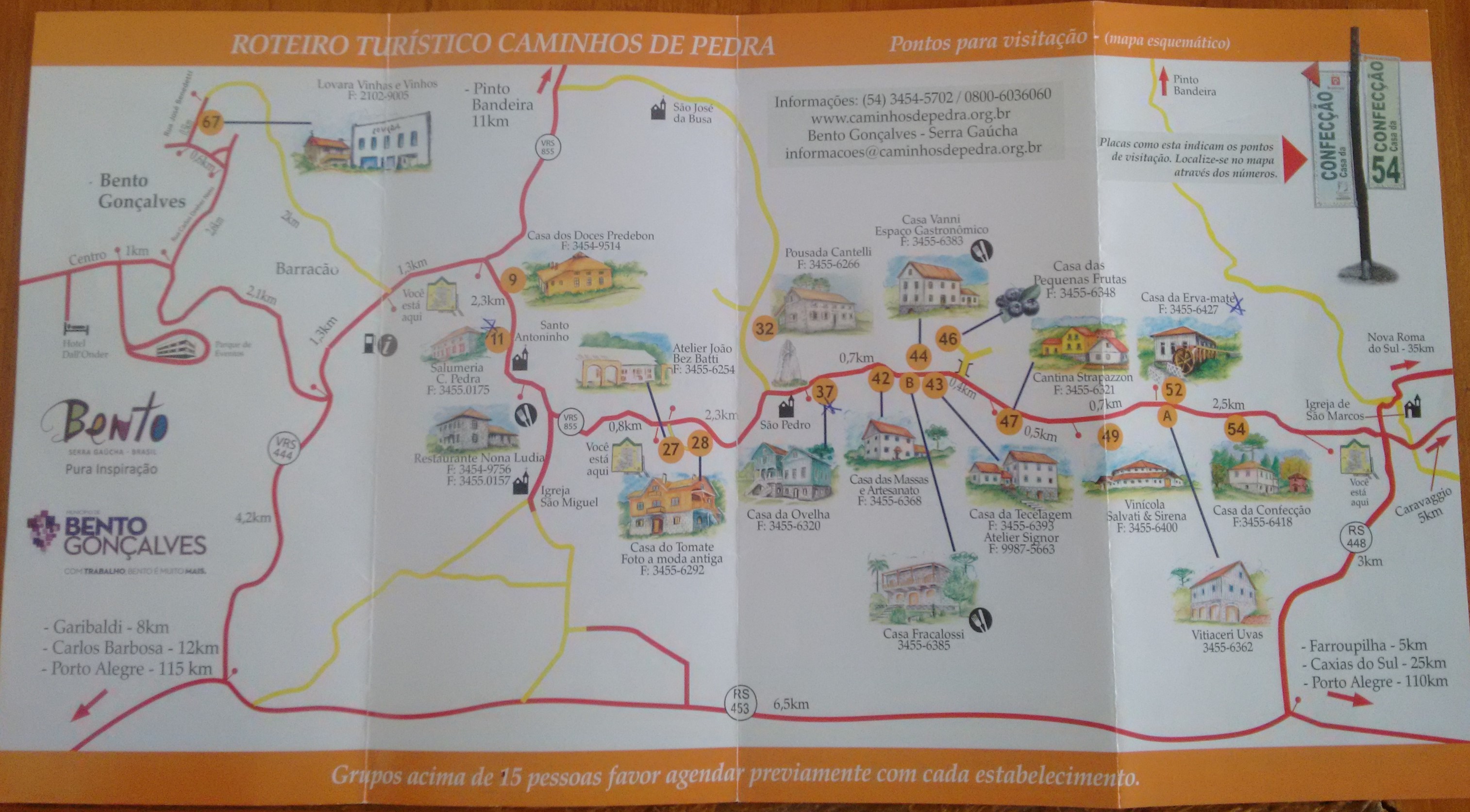 Caminhos de Pedra e seus encantos, em Bento Gonçalves  Casa de Doda