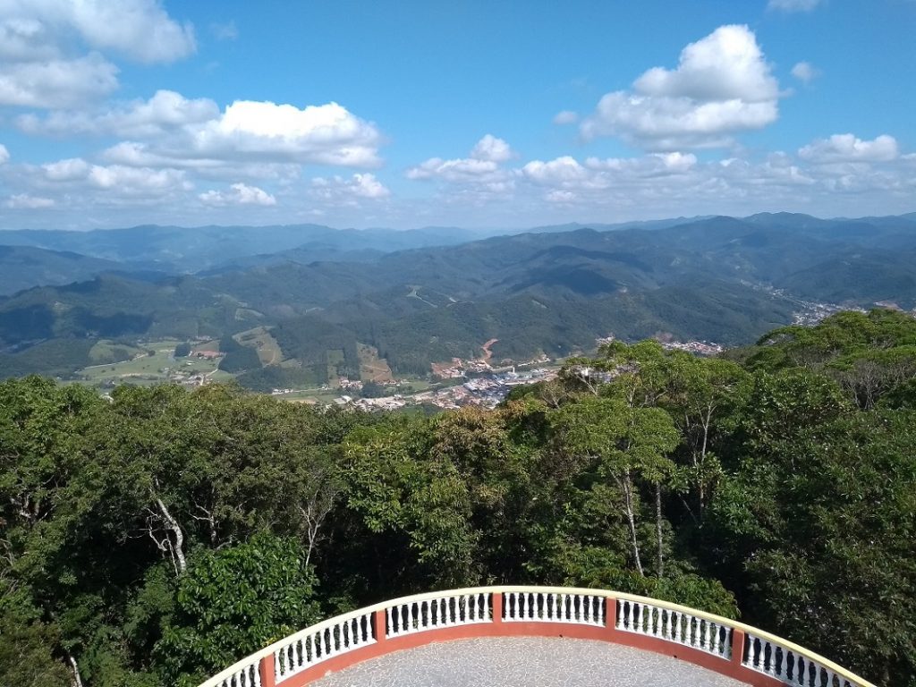 Vista do Morro da Cruz, em Nova Trento